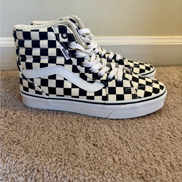 Vans Shoes - Vans Sk8-Hi Checkerboard Sneakers | Women’s 6.5
- Black and White